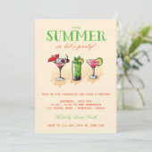 Summer Cocktail Kaart (Staand voorkant)