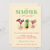 Summer Cocktail Kaart (Voorkant / Achterkant)