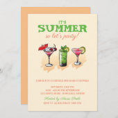 Summer Cocktail Kaart (Voorkant / Achterkant)