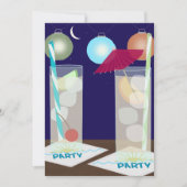 Summer Cocktail Party Invitation Kaart (Voorkant)
