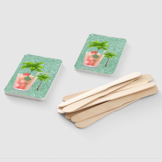 Summer Cocktail under the Palm Trees Handwaaier (Niet-gemonteerd)