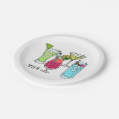 Summer Cocktails bord monogram aangepast (Gekanteld)