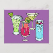 Summer Cocktails briefkaart (Voorkant)