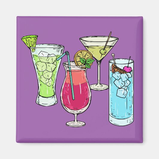 Summer Cocktails magnet (Voorkant)
