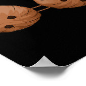 Summer Coconut Bra Halloween Costume Hawaii Aloha Poster (Hoek)