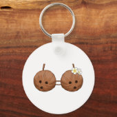 Summer Coconut Bra Halloween Costume Hawaii Aloha Sleutelhanger (Voorkant)