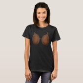 Summer Coconut Bra Halloween Costume T-shirt (Voorkant volledig)