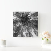 Summer Coconut Chill Palm 2 Vierkante Klok (Huis)