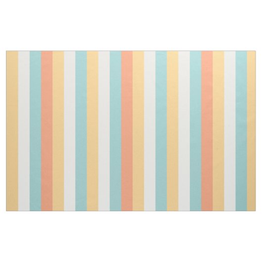 Summer Color Vertical Stripes Pattern Fabric Stof (Fat Quarter)