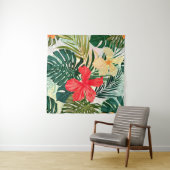 Summer colorful hawaiian seamless pattern with tro wandkleed (In Situ (horizontaal))