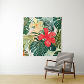 Summer colorful hawaiian seamless pattern with tro wandkleed (In situ)