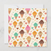 Summer Colorful Ice crème jarig Bedankkaart (Achterkant)