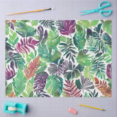 Summer Colorful Tropical Leaves Ontvangt Tissuepapier (Craft)