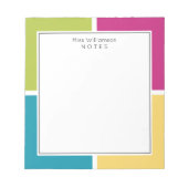SUMMER COLORS Personalized Notitieblok (Voorkant)