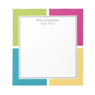 SUMMER COLORS Personalized Notitieblok