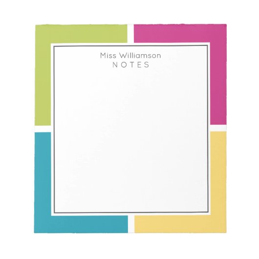 SUMMER COLORS Personalized Notitieblok (Voorkant)
