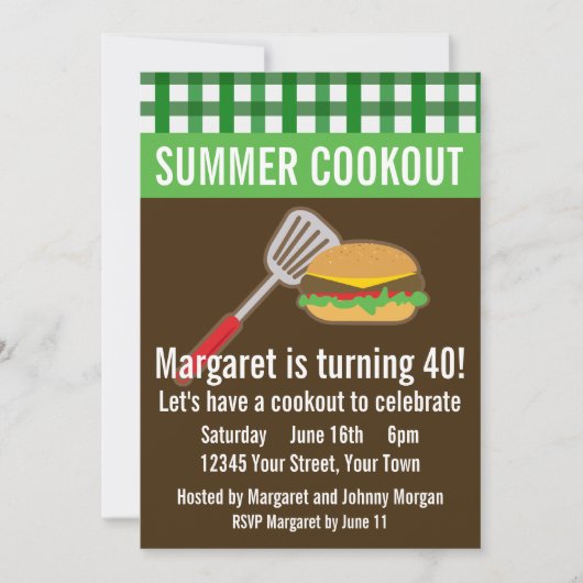 Summer Cookout Kaart (Voorkant)