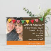 Summer Cookout Party Kaart (Staand voorkant)