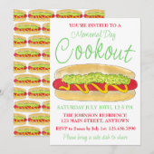 Summer Cookout Picnic Maine Red Snapper Hotdog ME Kaart (Voorkant / Achterkant)