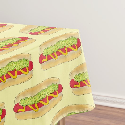 Summer Cookout Picnic Maine Red Snapper Hotdog ME Tafelkleed (Voorbeeld)