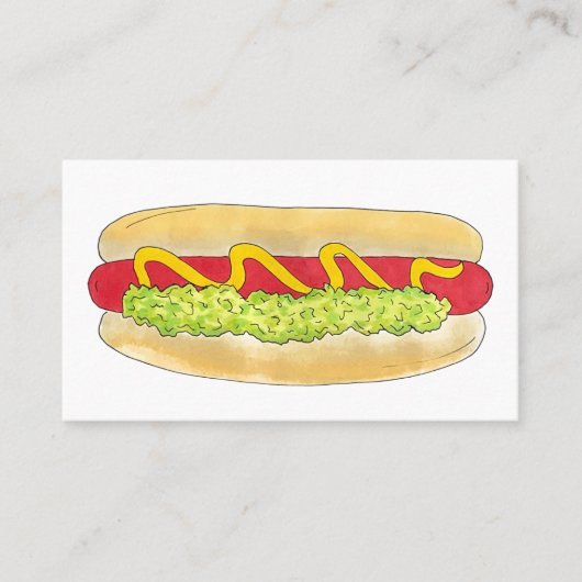 Summer Cookout Picnic Maine Red Snapper Hotdog ME Visitekaartje (Voorkant)