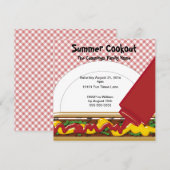 Summer Cookout Uitnodiging (Voorkant / Achterkant)