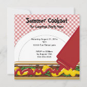 Summer Cookout Uitnodiging (Voorkant)