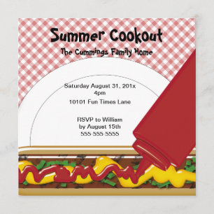 Summer Cookout Uitnodiging