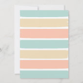 Summer Cool | Baby shower van de Tropische Beach I Kaart (Achterkant)