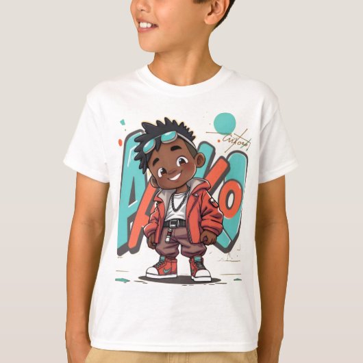 Summer Cool Jay ~ AiKo Kids T-shirt (Voorkant)