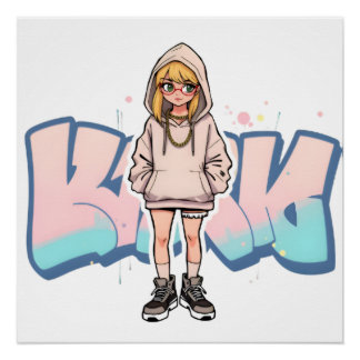 Summer Cool Lisa ~ AiKo Kids Perfect Poster