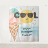 Summer Cool | Maandag tropische baarmoederijs Wandkleed (Voorkant)