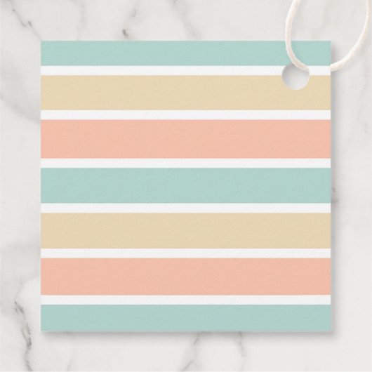 Summer Cool | Tropisch strand ijs Bedankjes Labels (Achterkant)