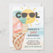 Summer Cool | Uitnodiging van Ice Cream Beach (Voorkant)