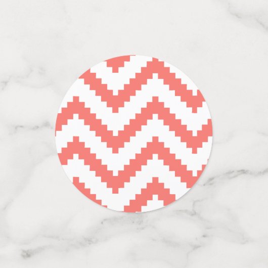 Summer Coral Aztec Chevron Confetti (Kleine voorkant)
