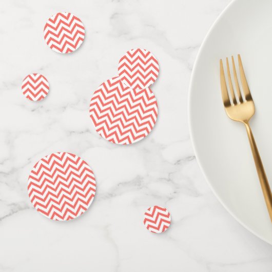 Summer Coral Aztec Chevron Confetti (Groep)