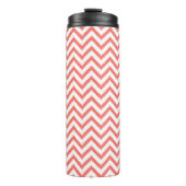 Summer Coral Aztec Chevron Thermosbeker (Voorkant)