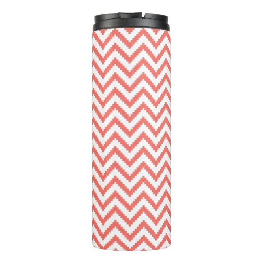 Summer Coral Aztec Chevron Thermosbeker (Achterkant)