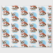 Summer Corgi Cadeaupapier (Vlak)