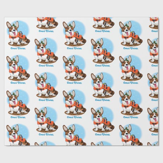 Summer Corgi Cadeaupapier (Vlak)