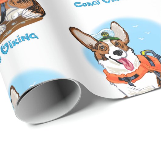 Summer Corgi Cadeaupapier (Rol Hoek)