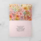 Summer Cosmos Birthday for Daughter Kaart (Binnen)