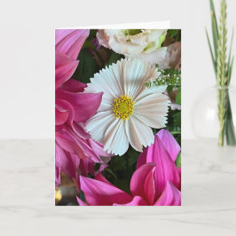 Summer Cosmos Blank Note Kaart