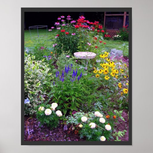 Summer Cottage Garden Photography Print (Voorkant)