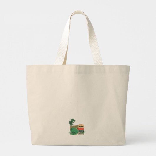 Summer Countryside Nature Grote Tote Bag (Achterkant)