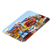 Summer County Fair Ride Fun Colorful Photo Magneet (Linkerzijde)