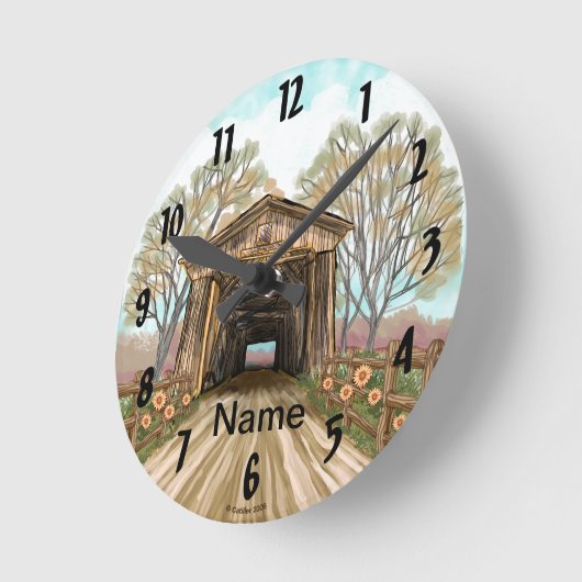 Summer Covered Bridge Ronde Klok (Hoek)