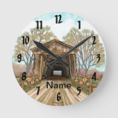 Summer Covered Bridge Ronde Klok (Voorkant)