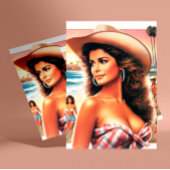 Summer Cowgirl Briefkaart