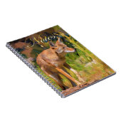 Summer Coyote Wildlife Painting Notitieboek (Rechterzijde)